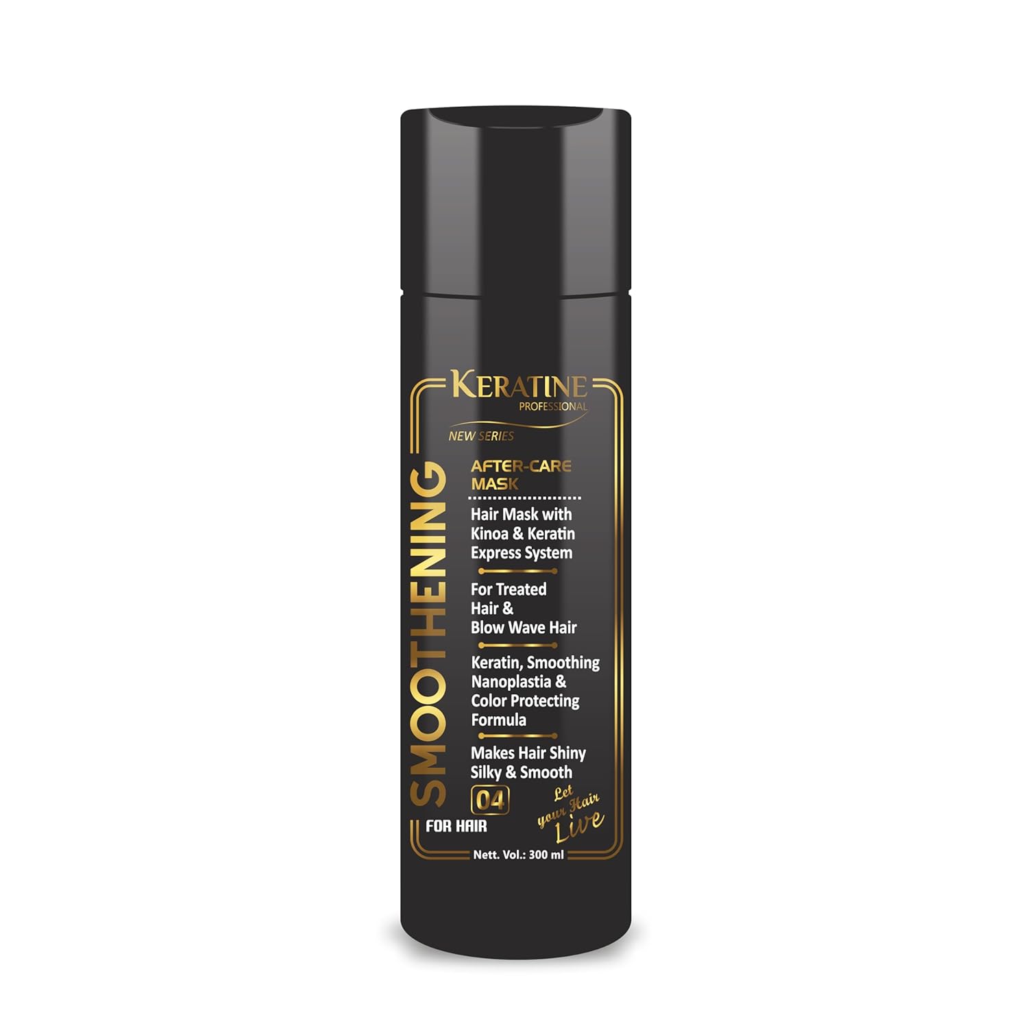 KERATINE PROFESSIONAL after care Hair Mask, Repair for Dry Damaged and Color Treated Hair Conditioning Treatment for Curly or Straight Thin Fine Hair (300-ml)