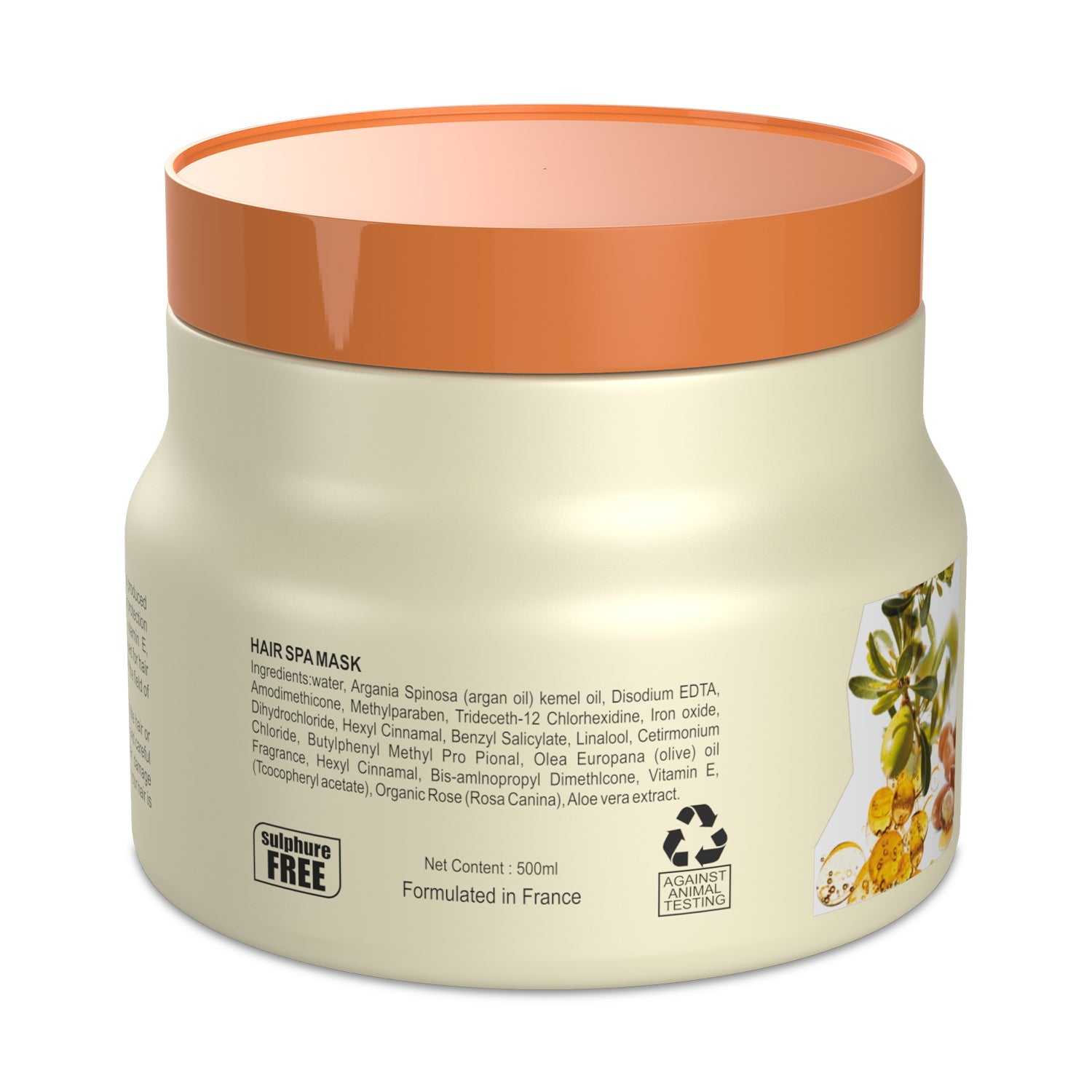 Keratine Professional ? Argan Oil Hair Spa with Sulphate-Free Repair ? 500ml & Deep Nourishment & Repair & Ideal for Dry and Frizzy Hair