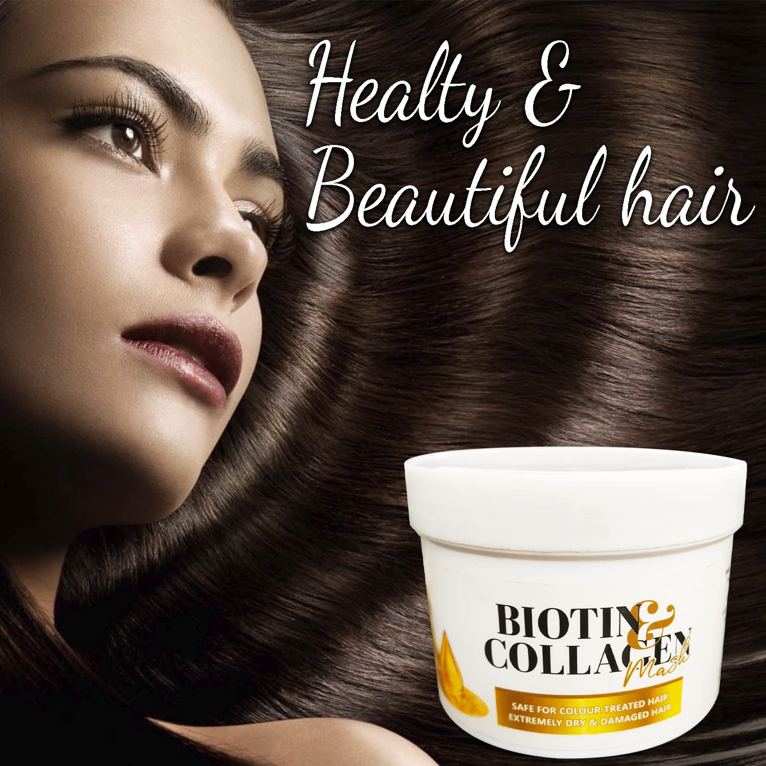 Keratine Professional ? Biotin & Collagen Hair Mask ? 500ml & Strengthens & Revitalizes Hair & Ideal for Weak and Thinning Hair