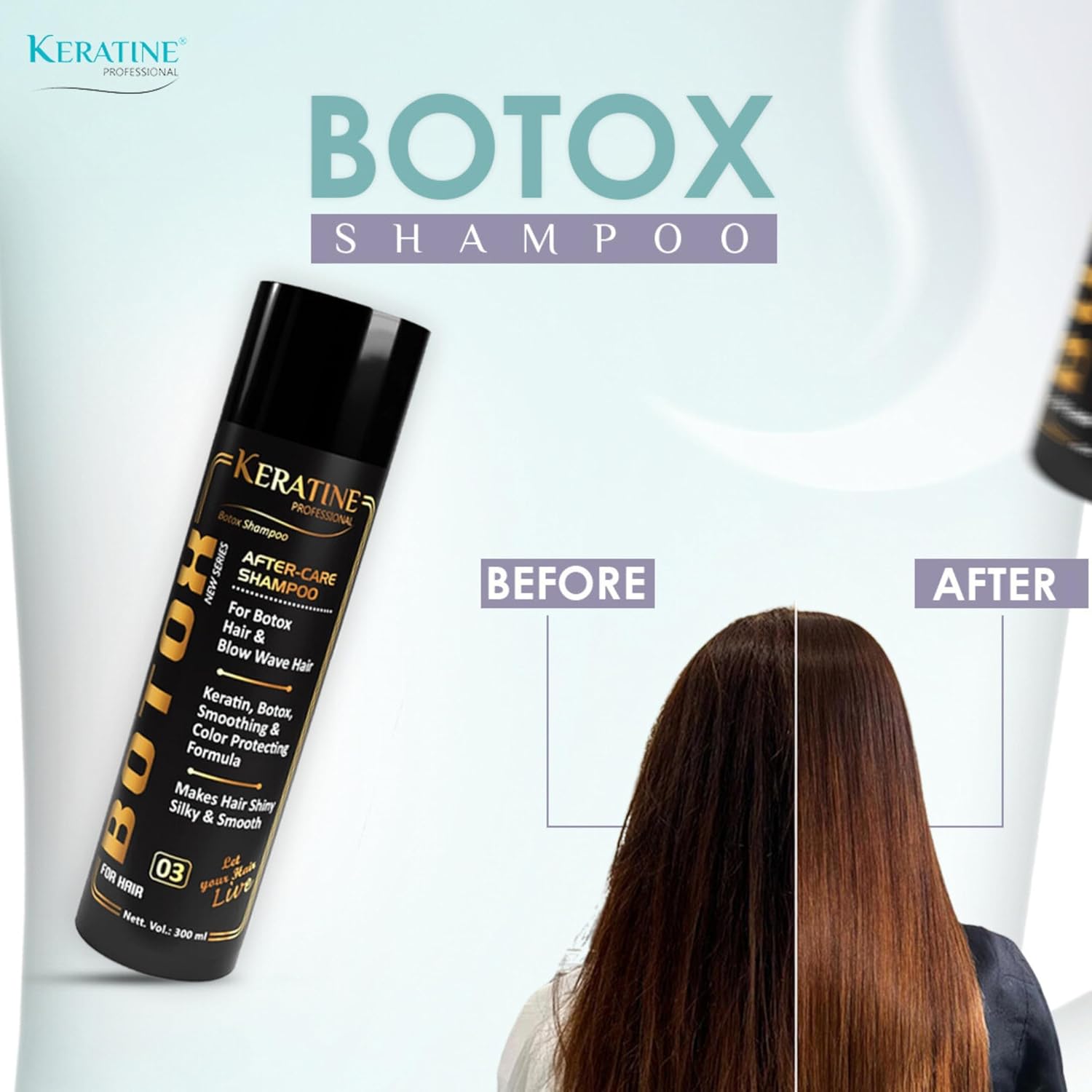 Keratine Professional ? Botox After mask Treatment ? 300ml & Deep Repair & Nourishment & For Damaged & Chemically Treated Hair