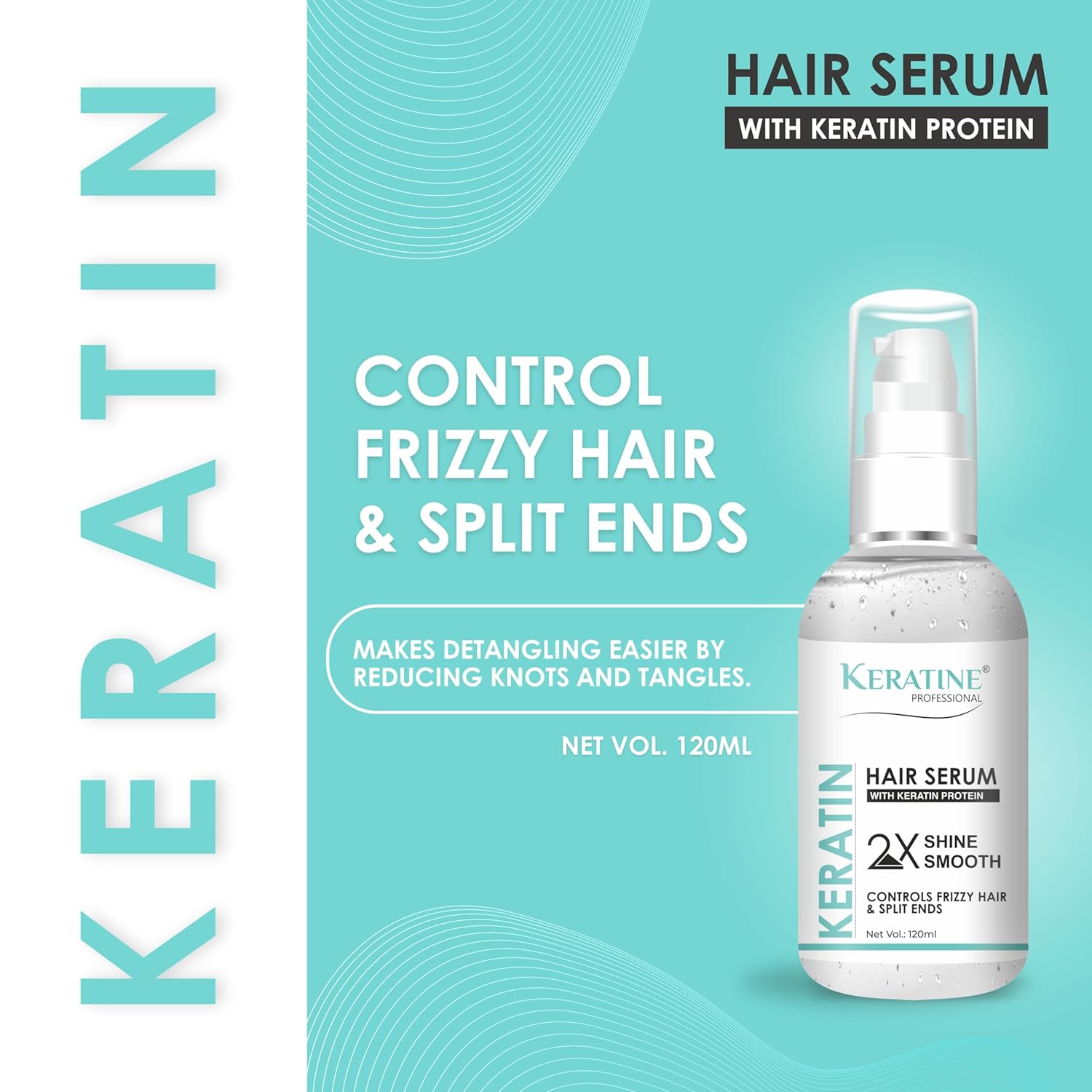 Keratine Professional Combo Kit, Repair Hair Shampoo & Mask - With Keratine (500ml)