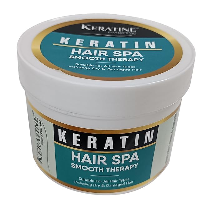 Keratin Professional Hair Repair & Smooth Therapy Set - 500 ml Shampoo + 500 ml Spa Treatment for Damaged Hair