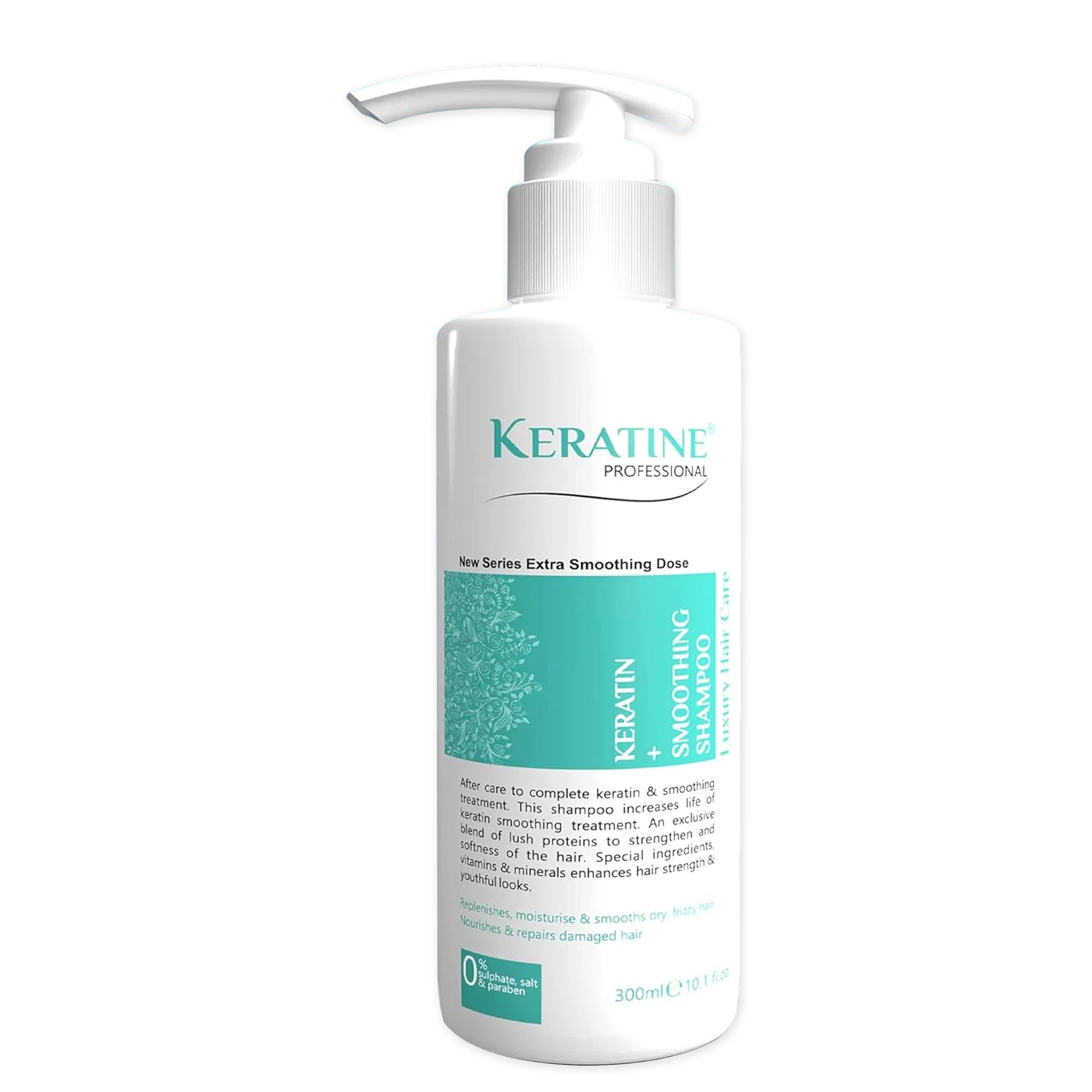 Keratine - Hair Shampoo for Dry & Damaged Hair and Made in India - 300ml and Restores Moisture & Hair Care