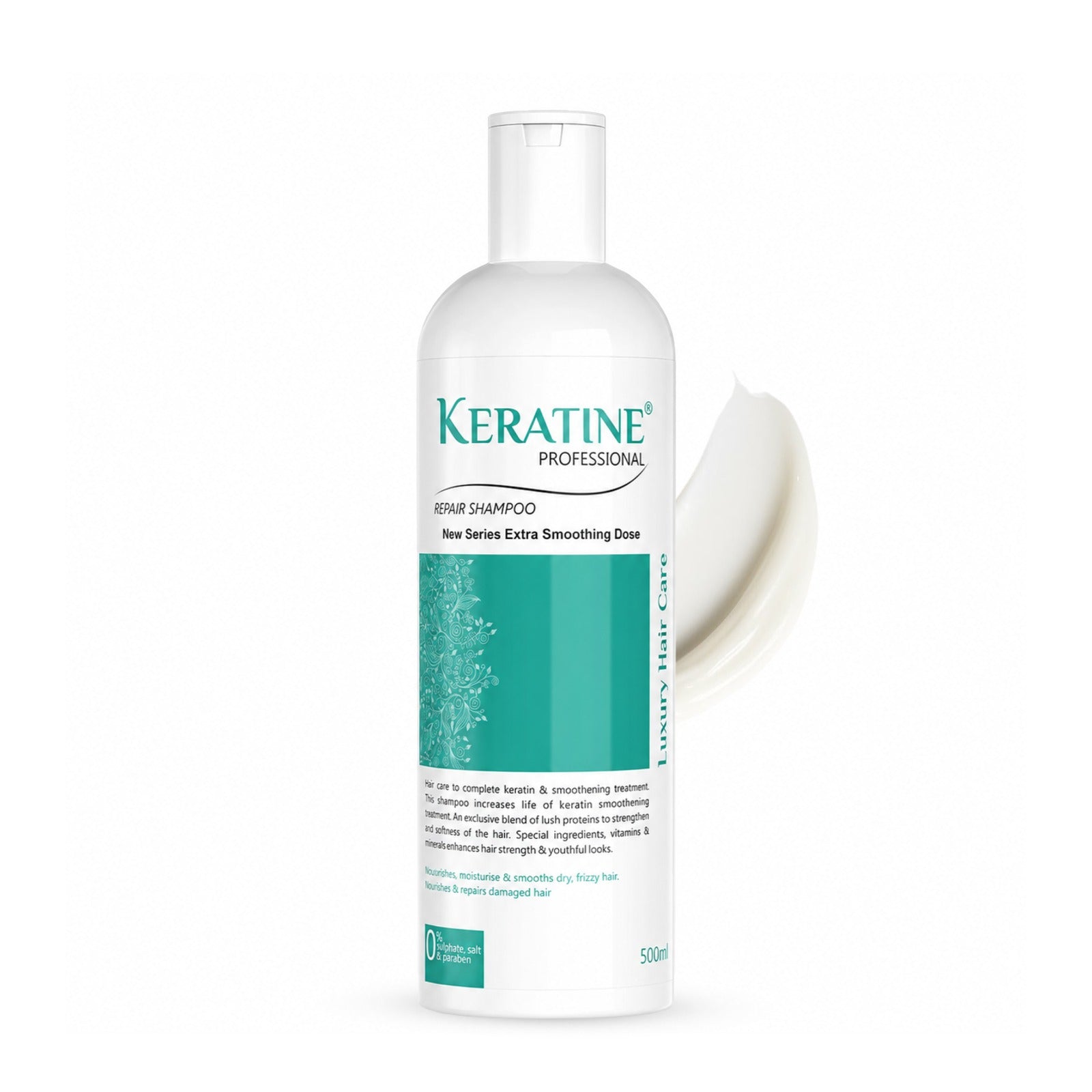 Keratine Hair Shampoo with Keratin & Natural Oils 500ml ? Strengthens and Nourishes for Healthy Hair