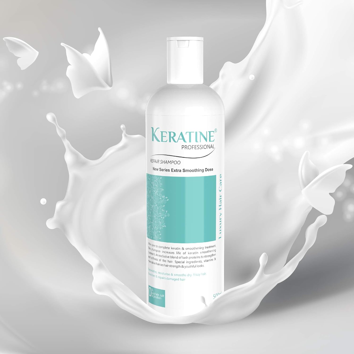 Keratine Hair Shampoo with Keratin & Natural Oils 500ml ? Strengthens and Nourishes for Healthy Hair