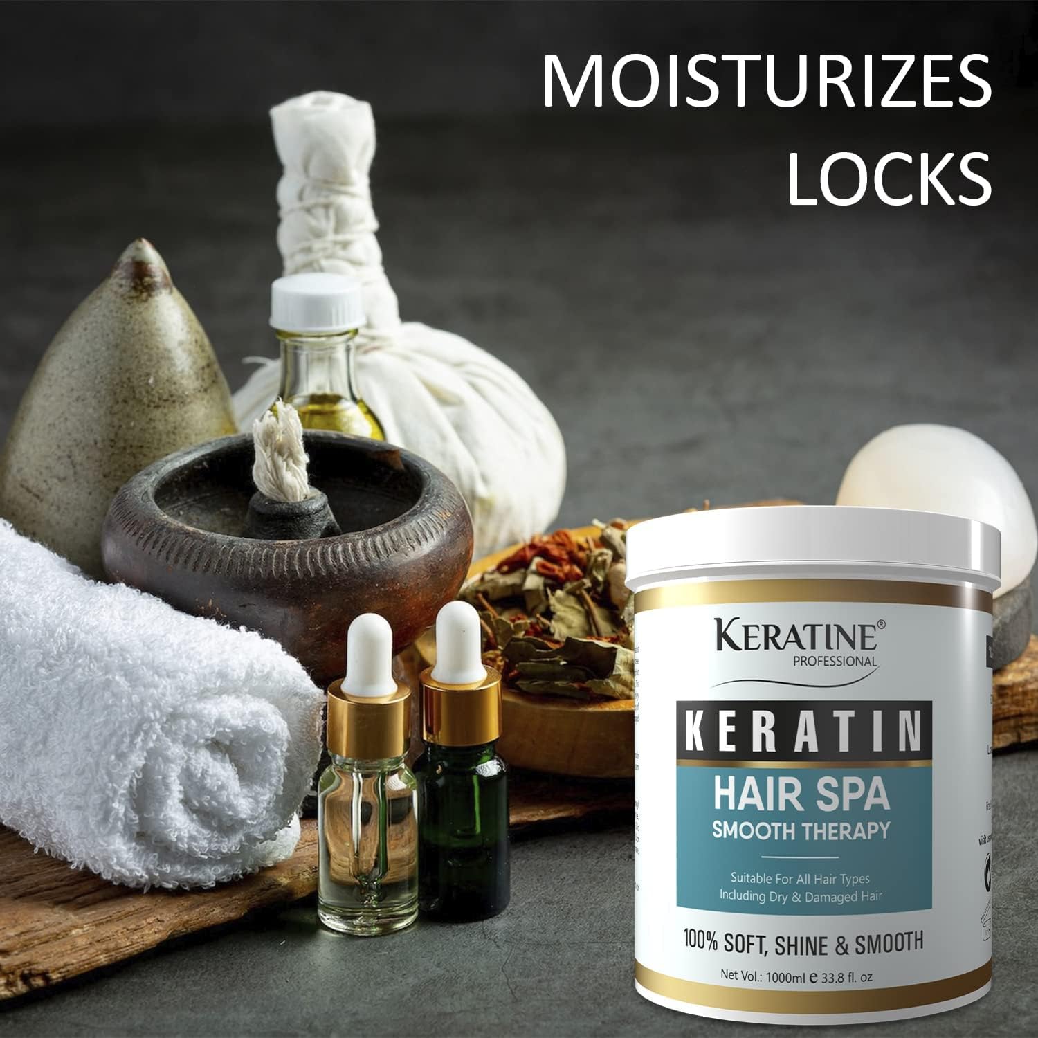 Keratine Professional Hair Spa Smooth Therapy - With Frizz-Free & Silky Hair