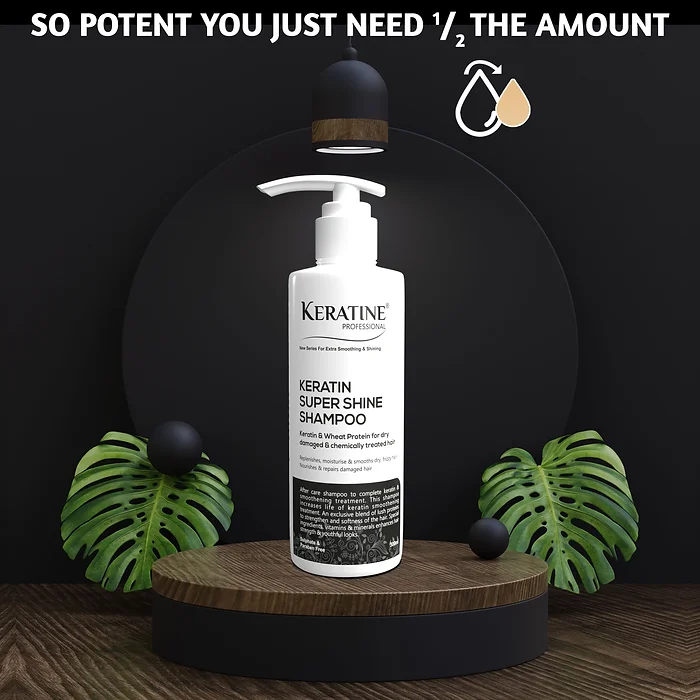 Keratine ? Super Shine Shampoo with Increased Strength & Smoothness ? 500ml & Enhances Shine for Healthy Hair