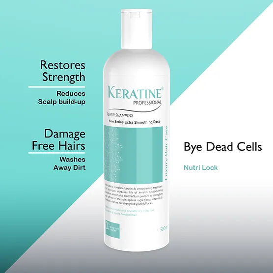 Keratine Hair Shampoo - Nourish and Strengthen - With Keratin Protein
