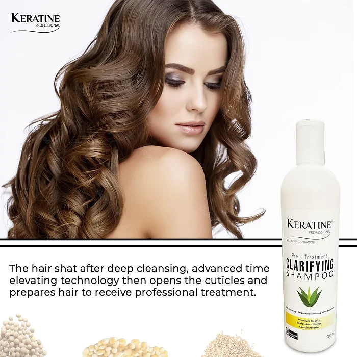 Keratine Professional Clarifying Shampoo - With Salon Use (500ml)