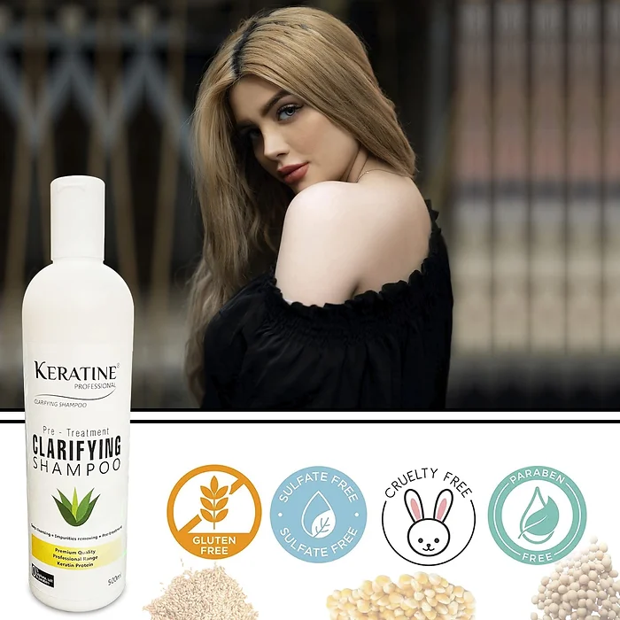Keratine Professional Clarifying Shampoo - With Salon Use (500ml)