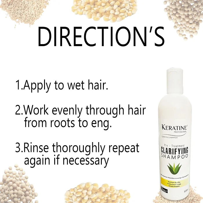 Keratine Professional Clarifying Shampoo - With Salon Use (500ml)