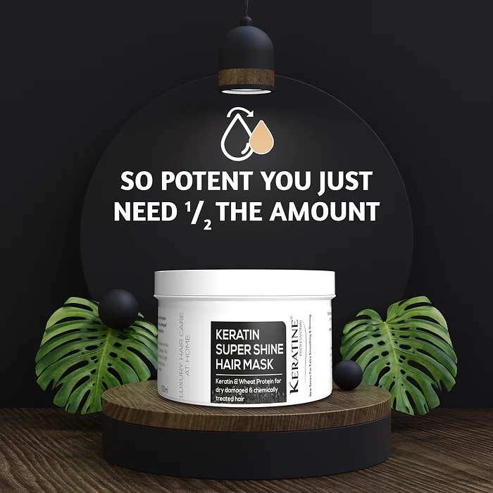 Keratine Professional ? Super Shine Hair Mask ? 500ml & Deep Repair & Shine & For Dry Hair
