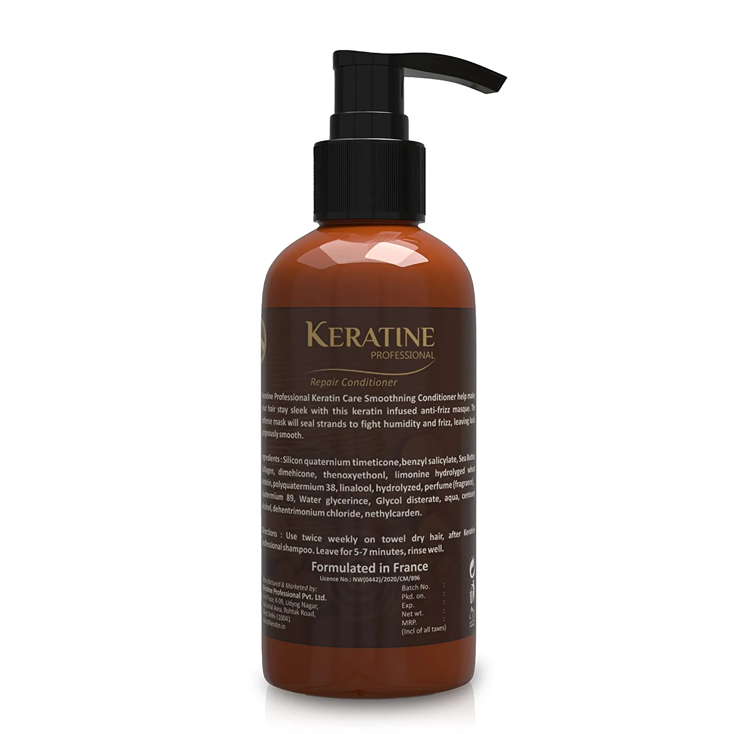 Keratine Professional Smoothening Conditioner with Collagen & Moroccan Oil ? 300ml & Frizz Control & Smoothness & For All Hair Types