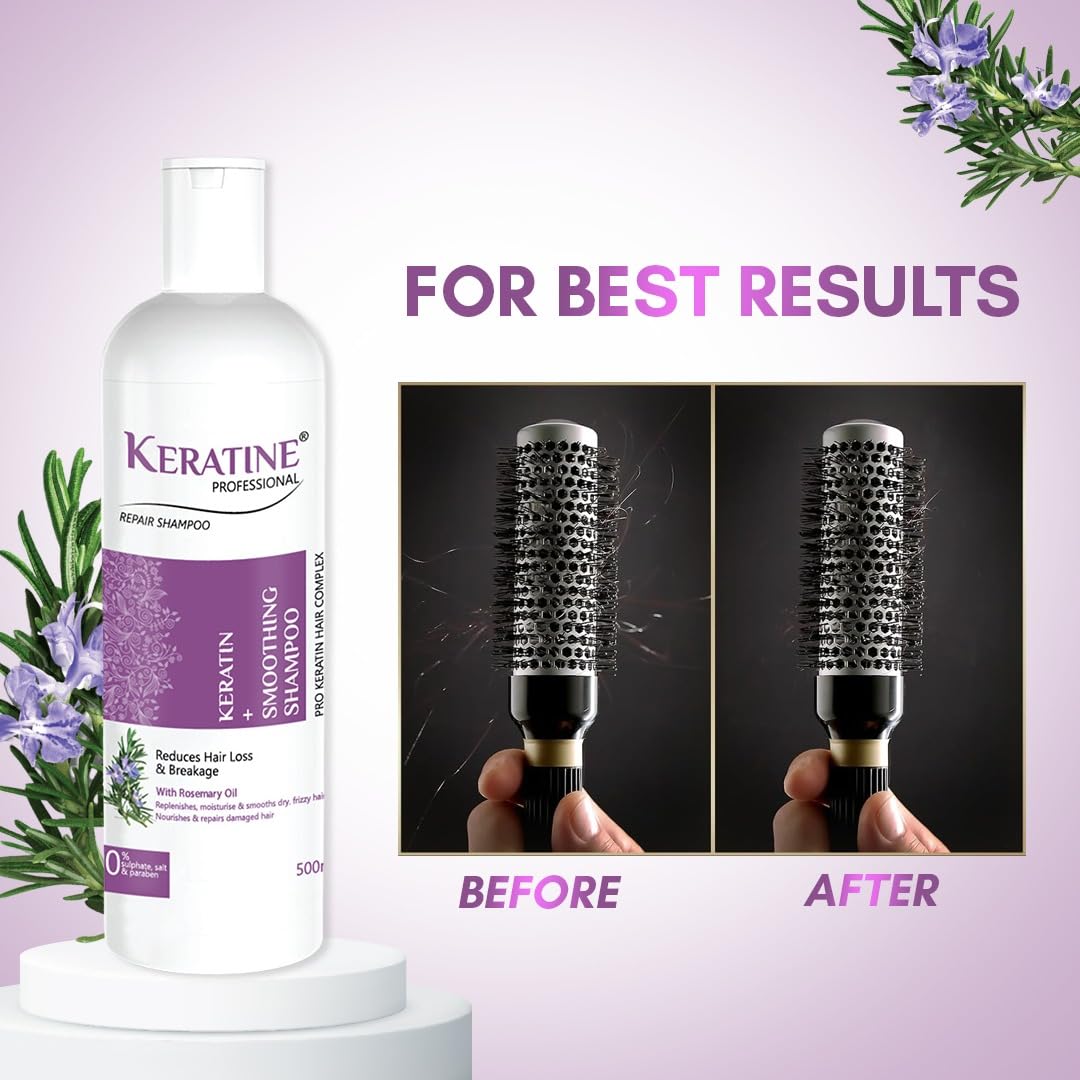 Keratine Professional Sulphate - With Smooth & Nourish (500ml)