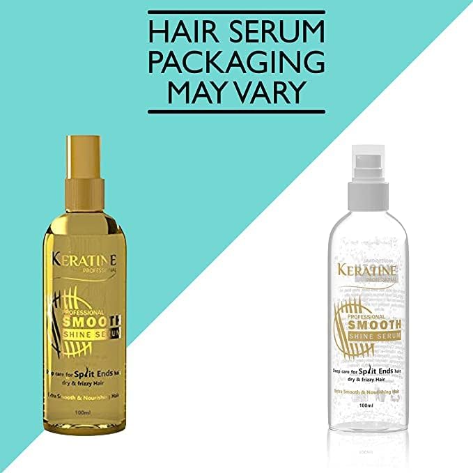 Keratine Shine & Smooth Hair Serum - With Keratine & Vitamin E (For Dry, damaged hair) (100ml)