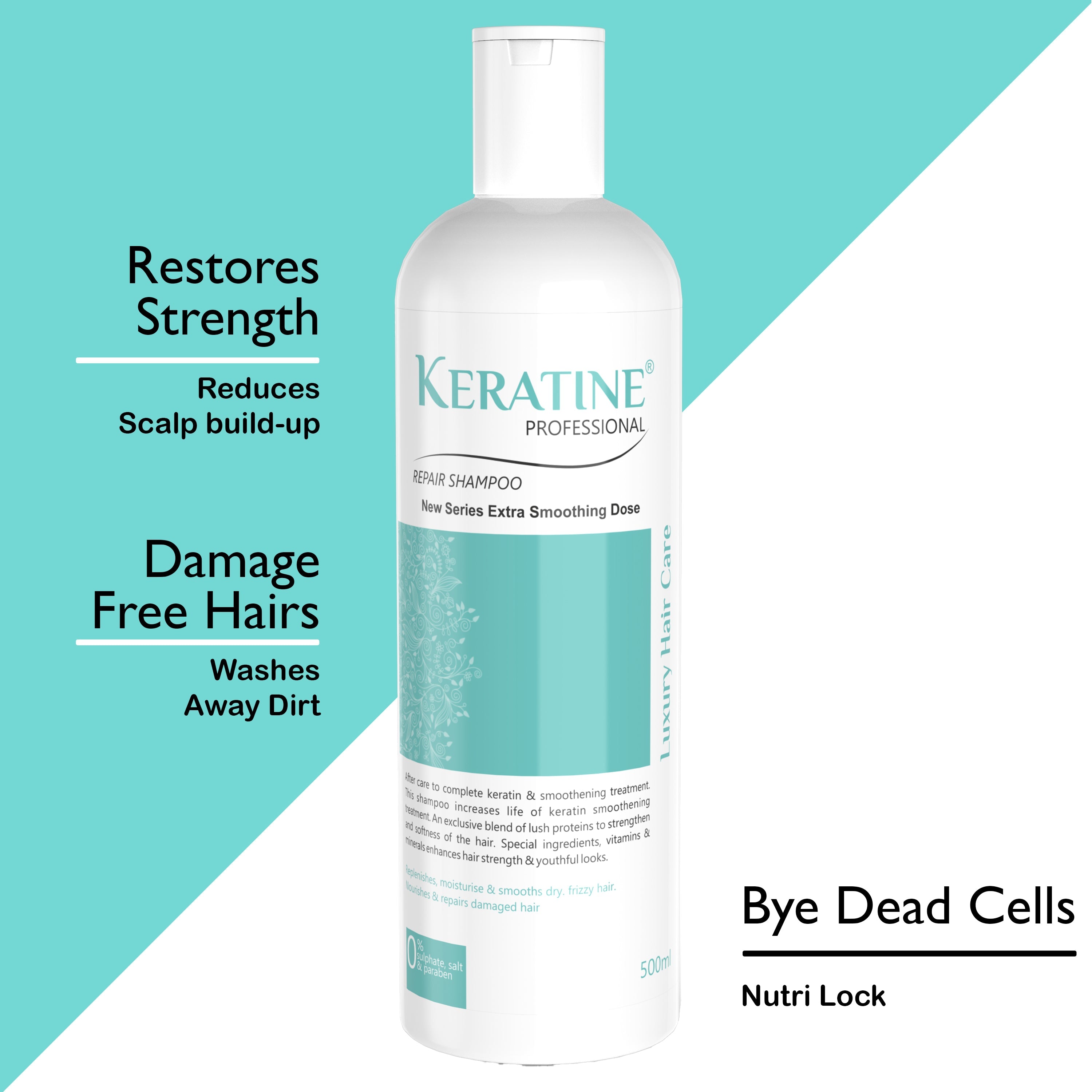 Keratine Sulphate Free Smooth Shampoo, Serum & Mask - Nourishing Formula