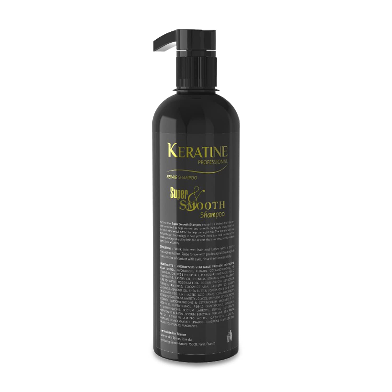 Keratine Professional Super Smooth Hair Shampoo ? Frizz-Free Shine - 500ml & Smoothness & Shine for All Hair Types