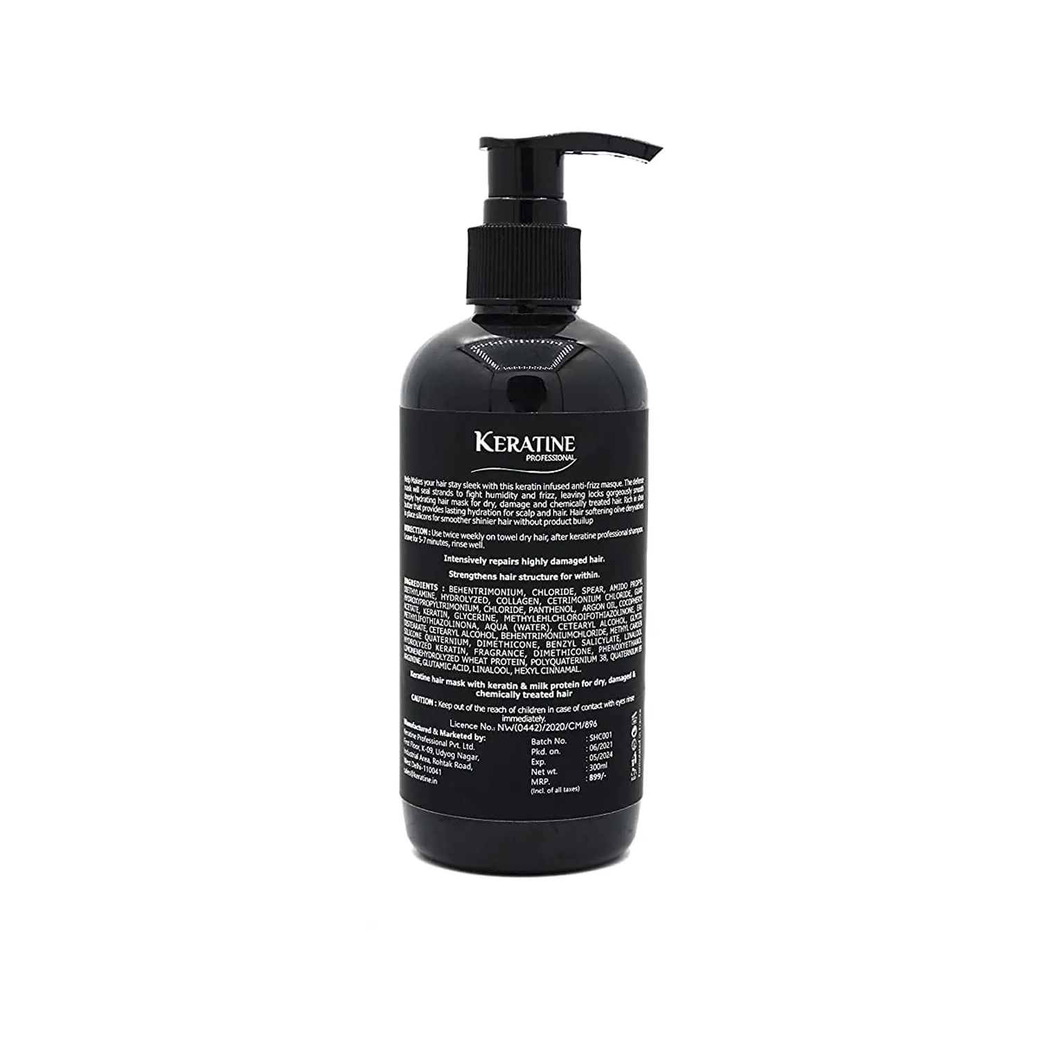 Keratine Professional ? Super Smooth Repair Hair Mask with Deep Nourishment & Shine ? 300ml & Smoothens & Adds Shine & Ideal for Dry and Frizzy Hair