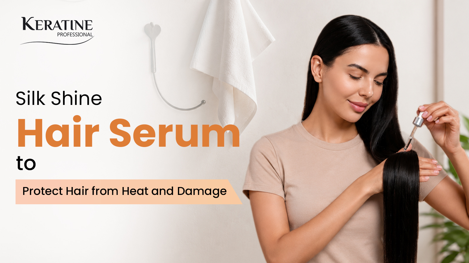 Silk Shine Hair Serum to Protect Hair from Heat and Damage